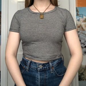 Striped Nordstrom crop top